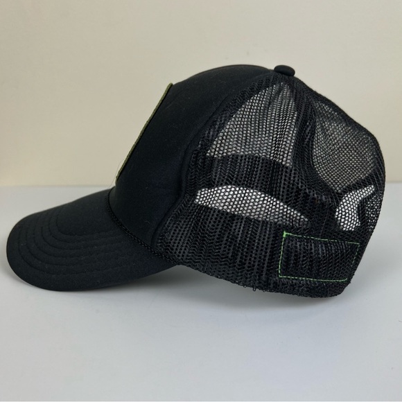 Aviator Nation Black Camouflage Skull Patch Snap Back Mesh Trucker Hat Cap - Picture 4 of 5